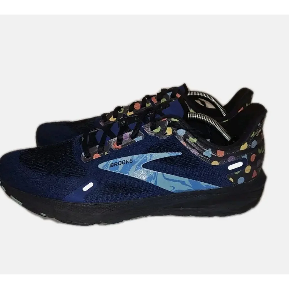 Men's Brooks Launch 9 Blue Trix Lucky Charm Running Shoes Sneakers Size 12 M